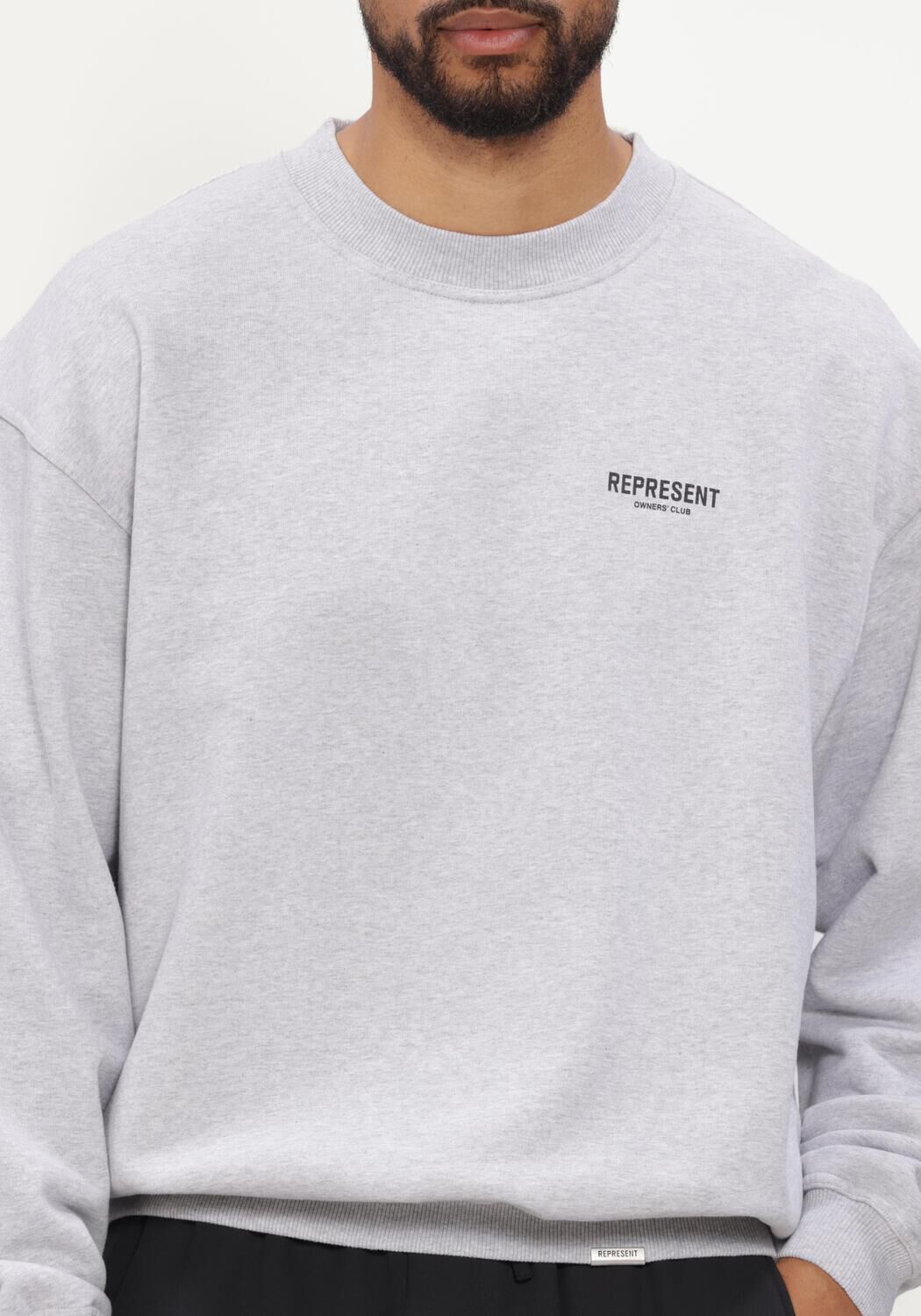 Grijze REPRESENT Sweater REPRESENT OWNERS CLUB SWEATER - large
