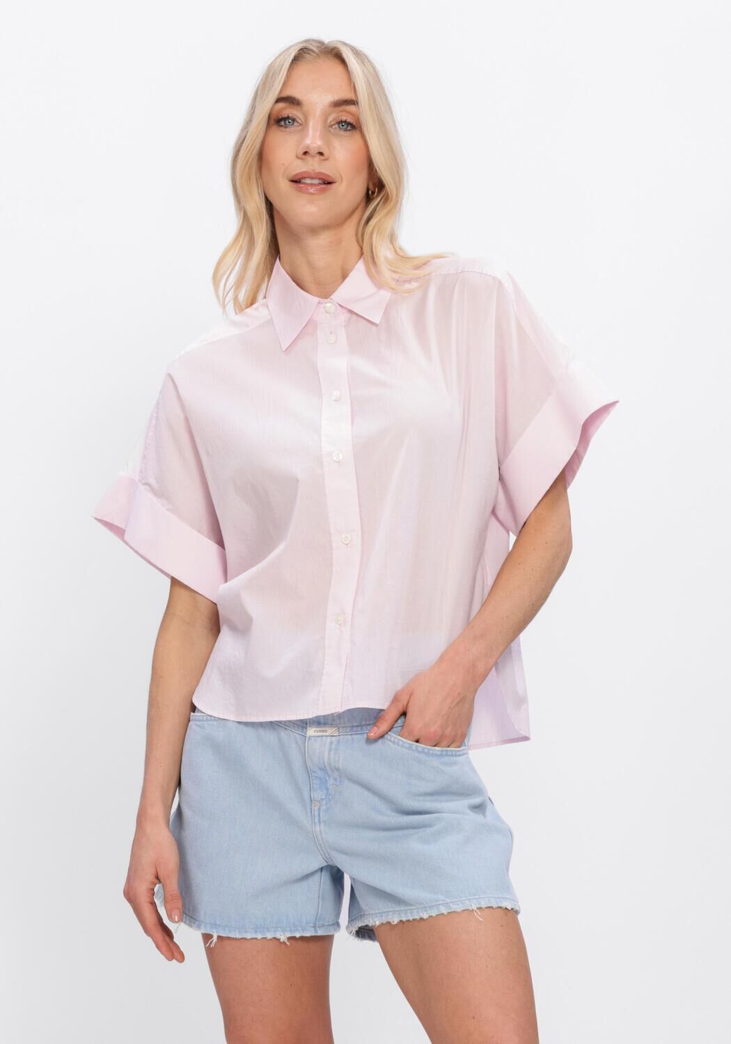 Roze CLOSED Tops & T-shirts TURN UP SHIRT - large