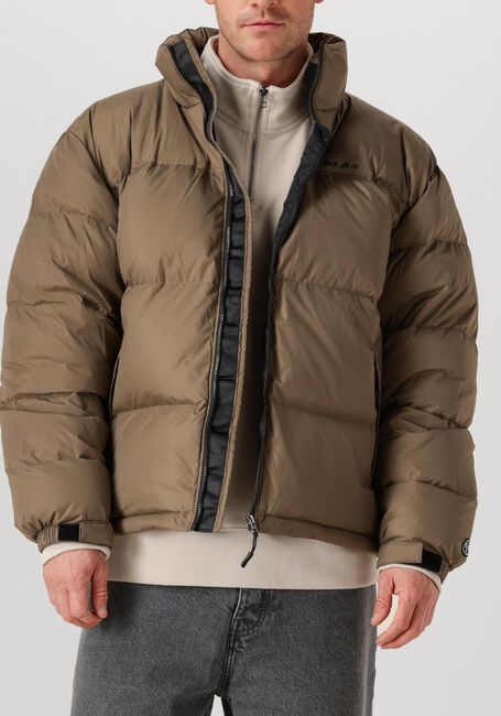 Khaki OLAF HUSSEIN Gewatteerde jas PUFFER JACKET - large