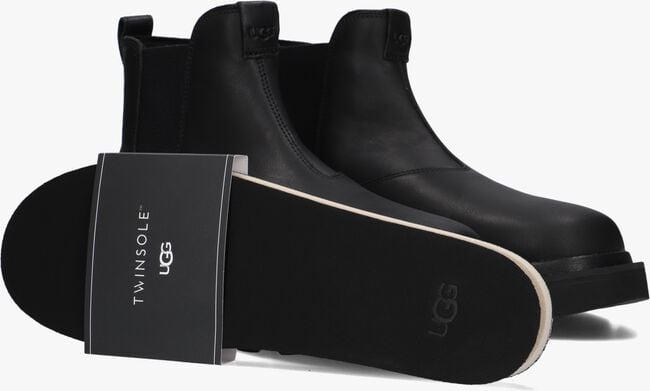 Zwarte UGG Chelsea boots M CHELSEA LUG LEATHER Zwarte UGG Chelsea boots M CHELSEA LUG LEATHER - large
