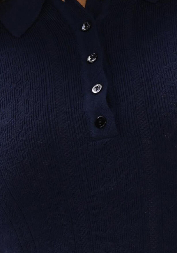 Donkerblauwe HERSKIND Blouses CYENNA KNIT BLOUSE - large