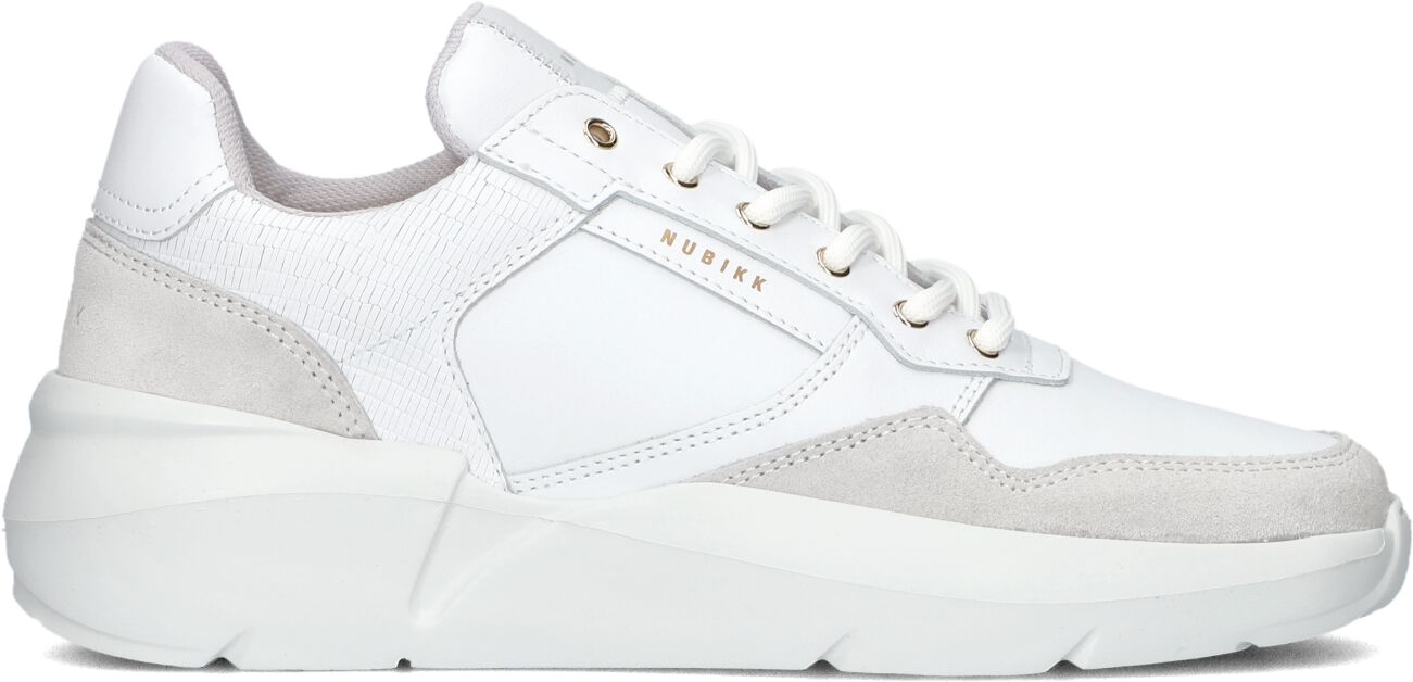Nubikk Lage Sneakers Dames Roque Road Wave, Maat: 37, Materiaal: Leer, Kleur: Wit