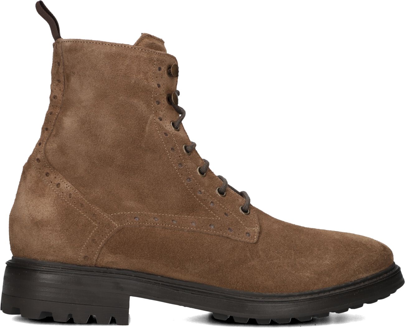 Stefano Lauran Veterboots Heren 3551, Maat: 42, Materiaal: Suède, Kleur: Taupe