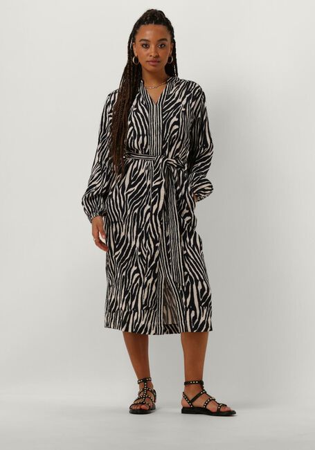 Zwarte STELLA FOREST Midi jurk E24RO053 - large