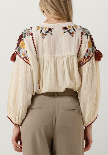 Gebroken wit SUMMUM Blouses TOP MULTI EMBROIDERY TOP MULTI EMBROIDERY - large