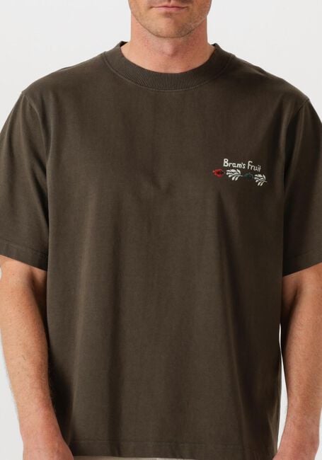 Donkergrijze BRAM'S FRUIT T-shirt FLORA TSHIRT - large