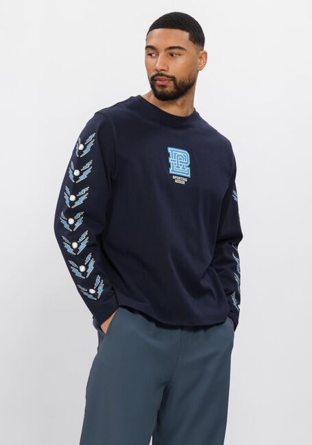 Donkerblauwe PAL Sporting Goods Polo INAZUMA LONGSLEEVE - large