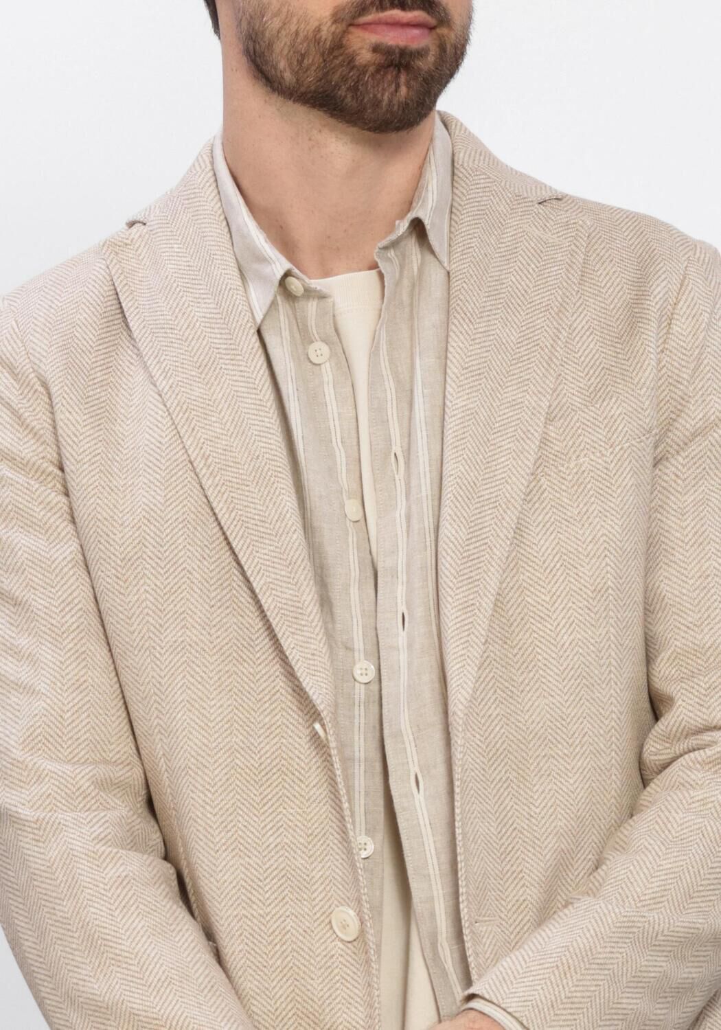 Zand NN.07 Leren jas PETRUS SUEDE 80030 - large