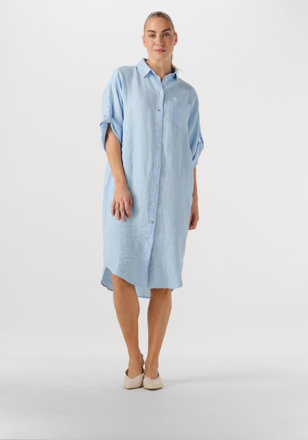 Bellamy Midi Jurk Dames Fay, Maat: L, Kleur: Lichtblauw