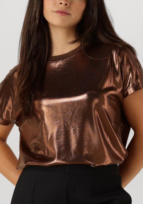 Bronzen MOS MOSH T-shirt NIVOLA O-NECK METALLIC TEE - large