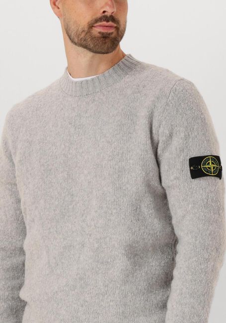 Lichtgrijze STONE ISLAND Trui CREW NECK - large