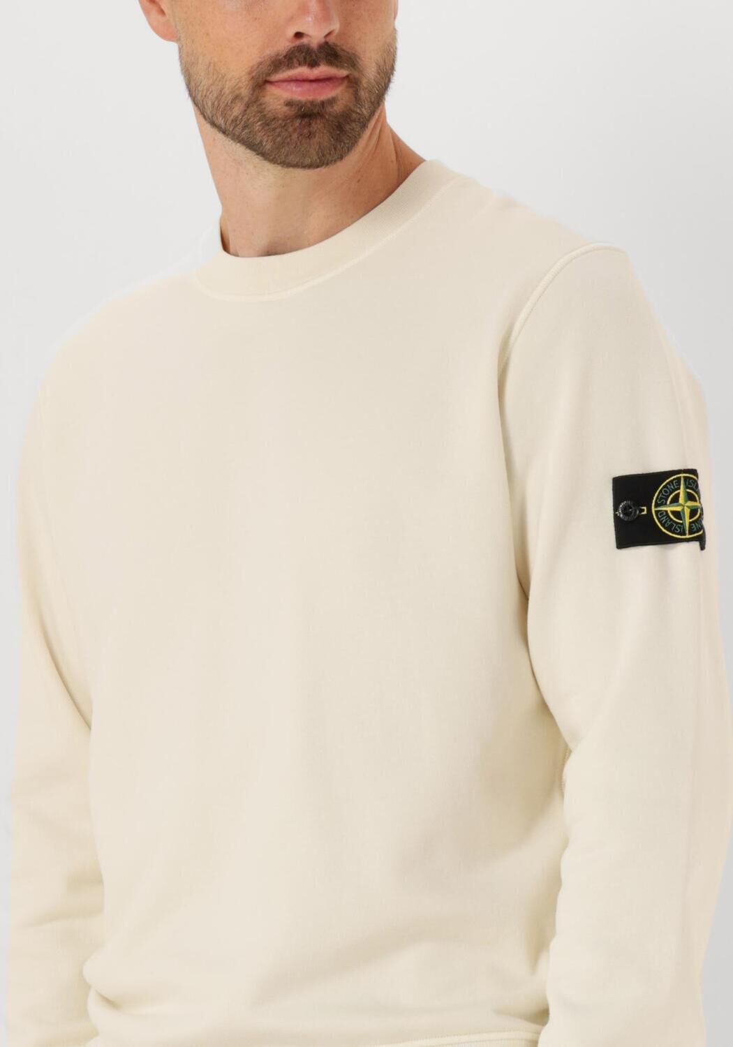 Ecru STONE ISLAND Trui SWEATSHIRT - large