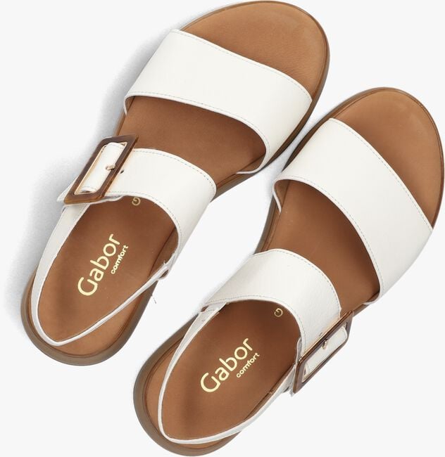 Witte GABOR Platte sandalen 744 Witte GABOR Platte sandalen 744 - large