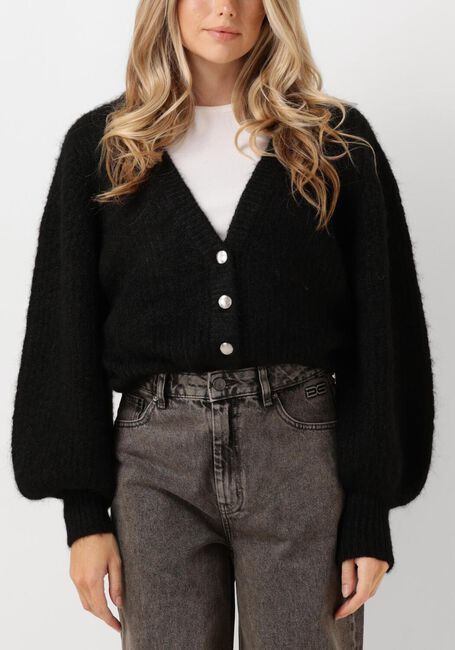 Zwarte CO'COUTURE Vest CORELIE BUTTON KNIT - large