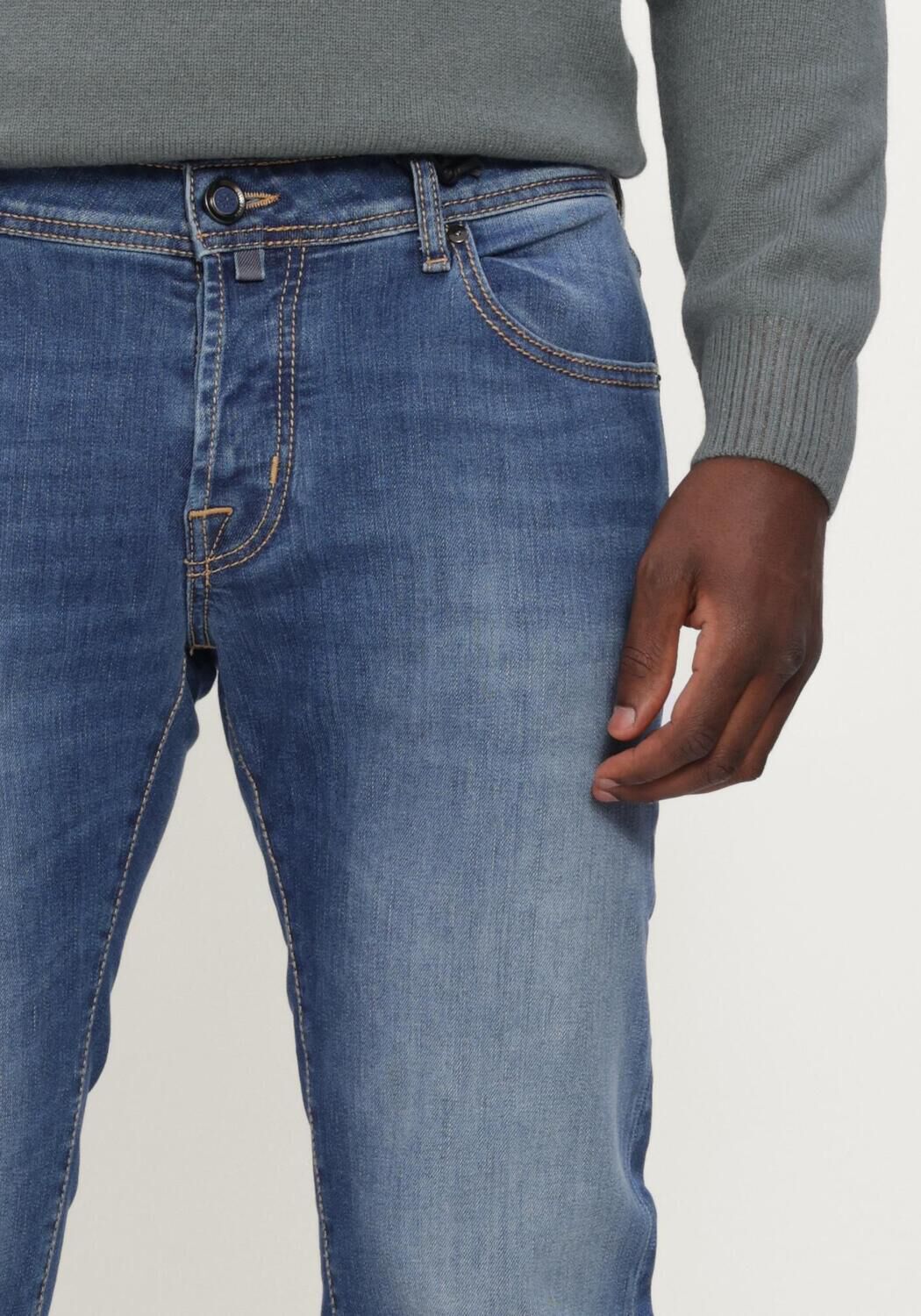 Blauwe JACOB COHEN Straight leg jeans PANT 5 PKT SUPER SLIM FIT NICK SLIM - large