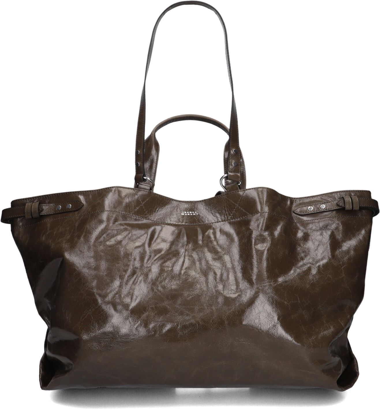 Isabel Marant Isabel Marant Shopper Dames Winna Tote-gb, Materiaal: Leer, Kleur: Olijf