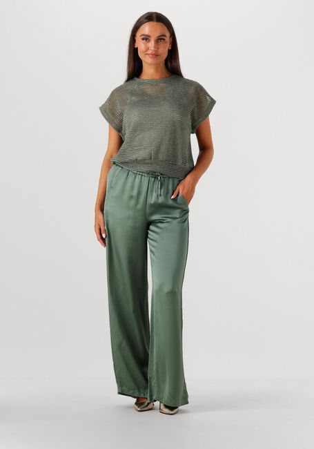 Groene SUMMUM T-shirt OVERSIZED TOP GAUZE - large