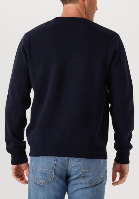 Donkerblauwe JACOB COHEN Trui GIROCOLLO TUBICO C LOGO JACQUARD - large