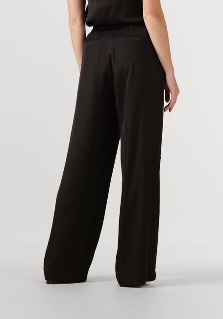 Zwarte ALIX THE LABEL Pantalon LADIES WOVEN SATIN BEADED PANTS - large