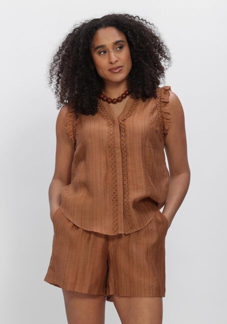 Bruine CO'COUTURE Top REGGIECC FRILL TOP - large