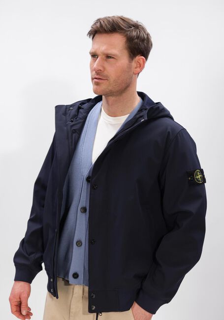 Donkerblauwe STONE ISLAND Jack SHORT PARKA S0A22 - large