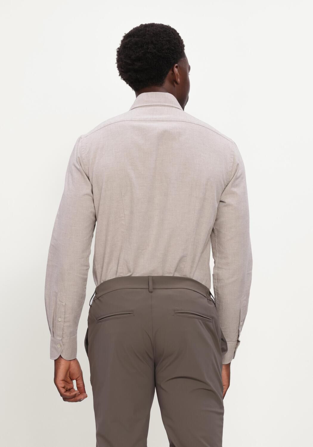 Beige XACUS Klassiek overhemd 31148 721ML - large
