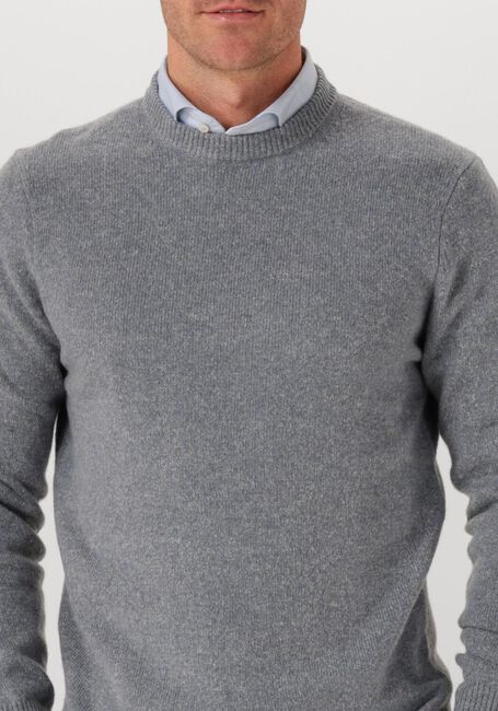 Grijze PROFUOMO Trui PULLOVER CREW NECK WOOLBLEND - large