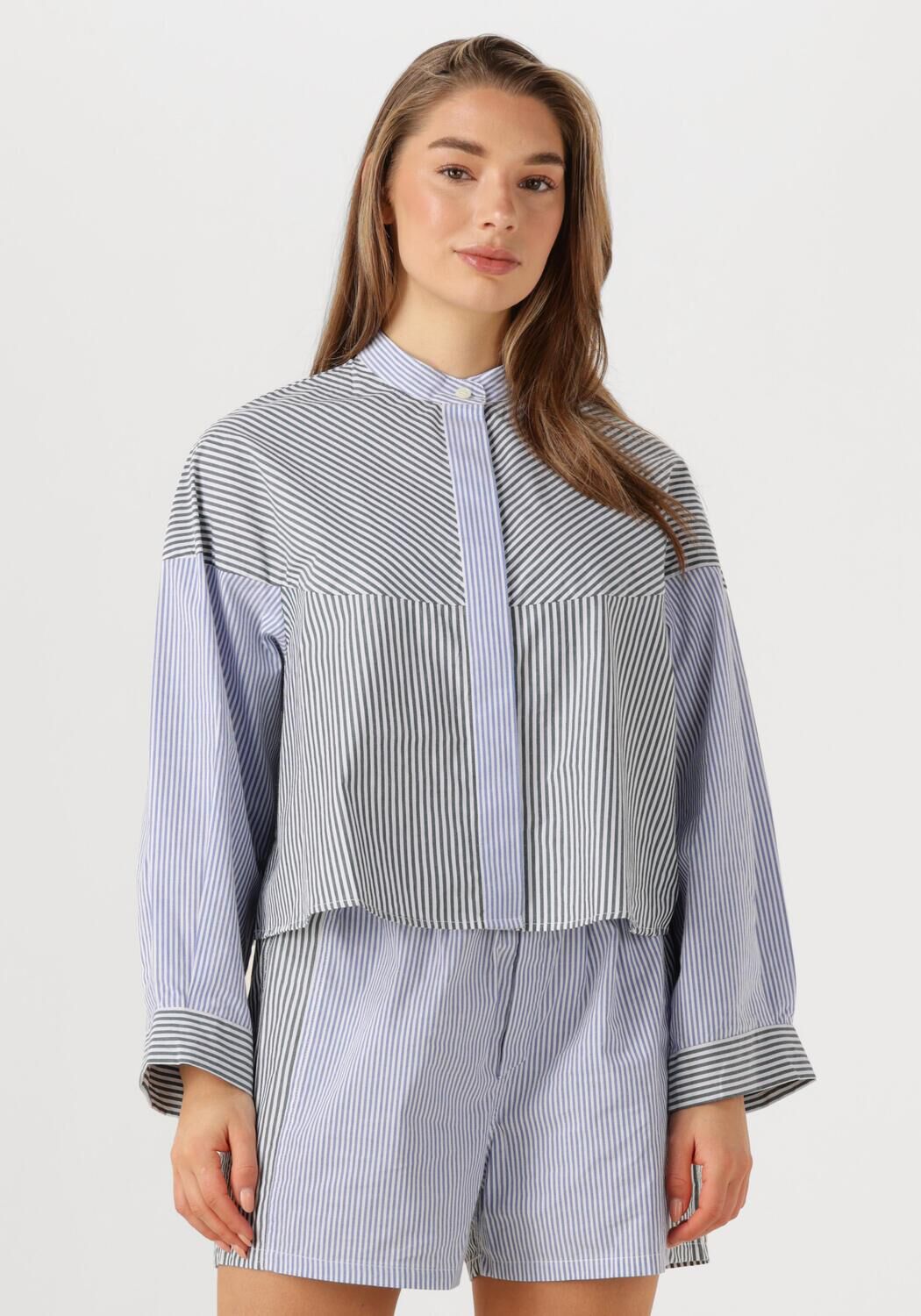 Antik Batik Blouse Dames Martin Blouse, Maat: L, Kleur: Blauw