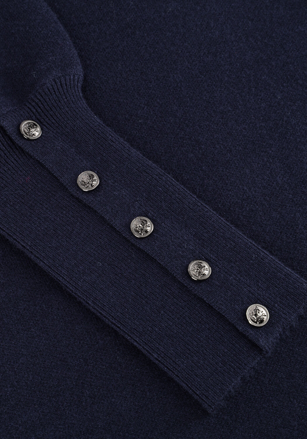 Donkerblauwe JANICE Midi jurk CLAY - large