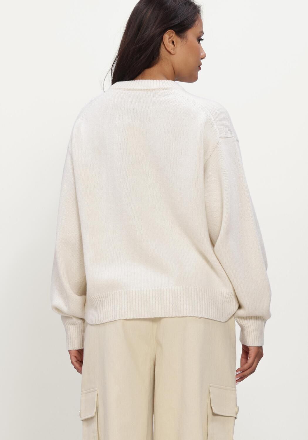 Witte RHUNE Trui JUNE KNIT - large