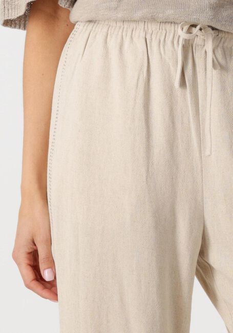 Beige MOS MOSH Wijde broek MMHELIN JOLENE PANT - large