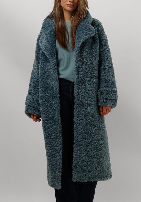 Blauwe BEAUMONT Faux fur jas SASHA - large