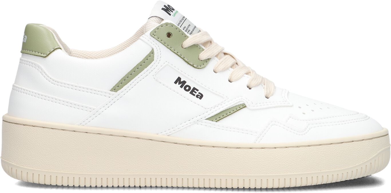 MoEa Lage Sneakers Dames Moea-basgn1, Maat: 38, Materiaal: Vegan, Kleur: Wit
