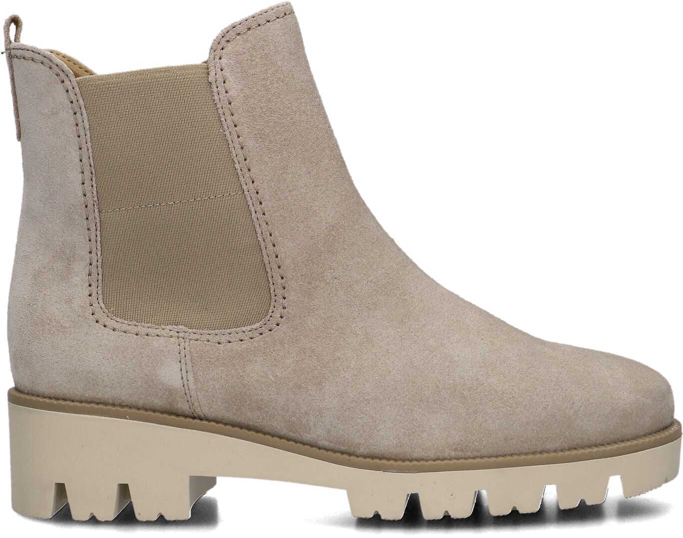 Gabor Chelsea Boots Dames 051, Maat: 44, Materiaal: Suède, Kleur: Beige