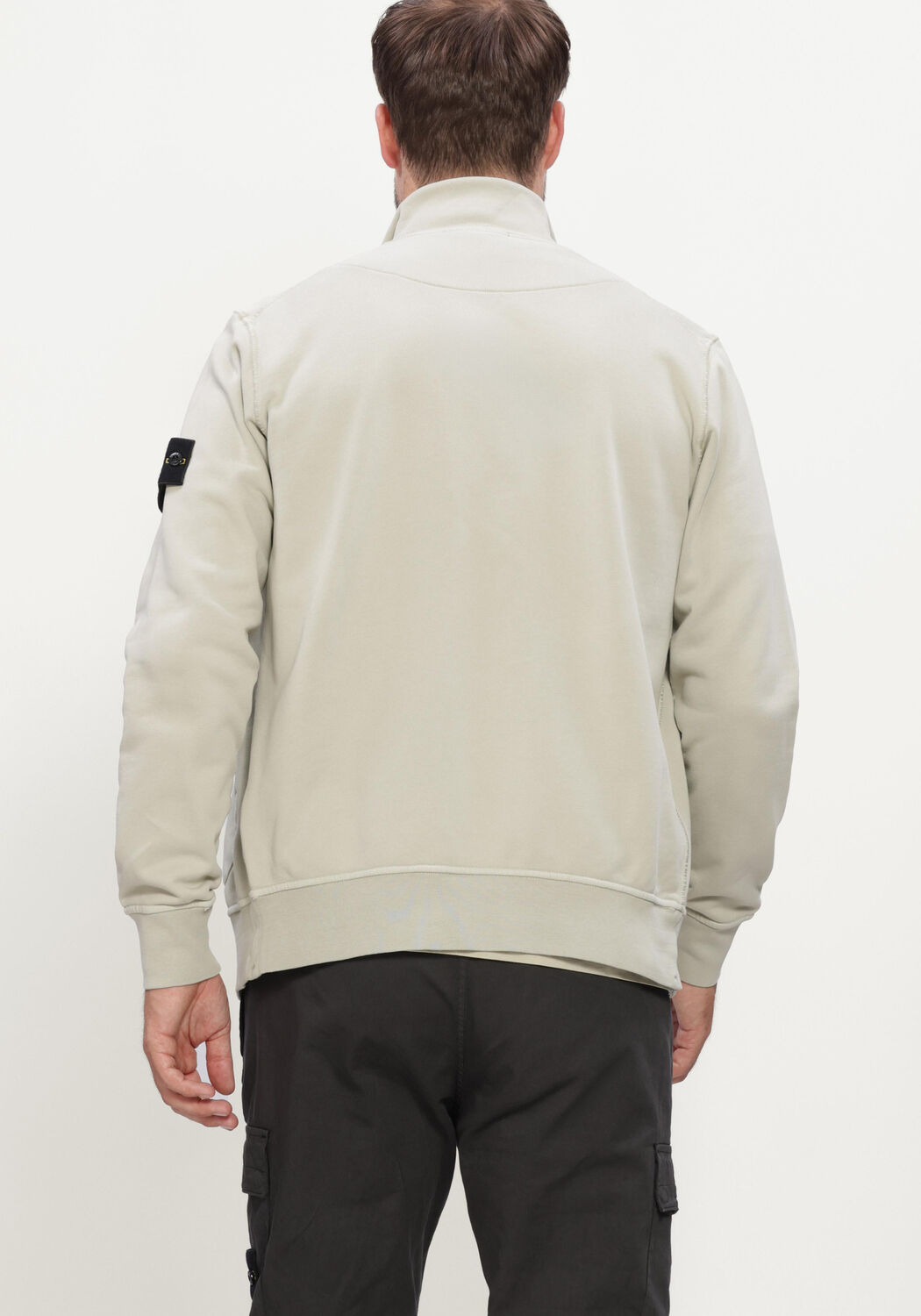 Ecru STONE ISLAND Sweater ZIP UP CARDIGAN S0051 - large