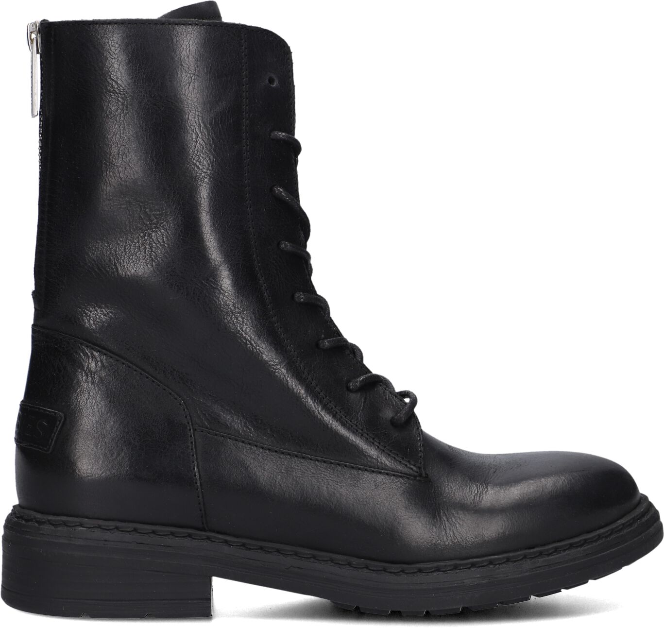 Shabbies Veterboots Dames Duck Lacey, Maat: 42, Materiaal: Leer, Kleur: Zwart