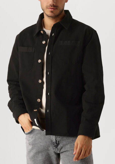 Zwarte FORÉT Overshirt FELLOW TWILL SHIRT - large