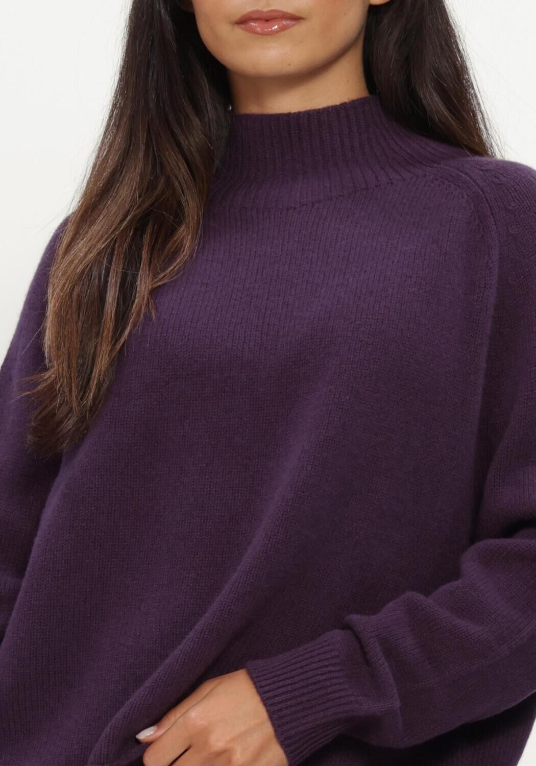 Paarse LUISA CERANO Trui TURTLENECK AUS KASCHMIR-MIX - large