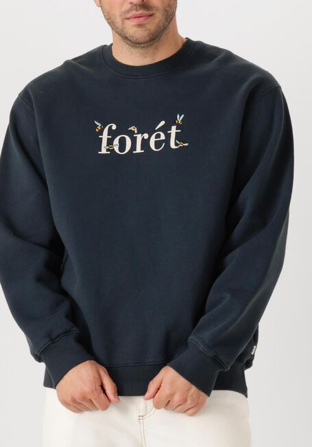 Donkerblauwe FORÉT Sweater AMBER BEE SWEATSHIRT - large