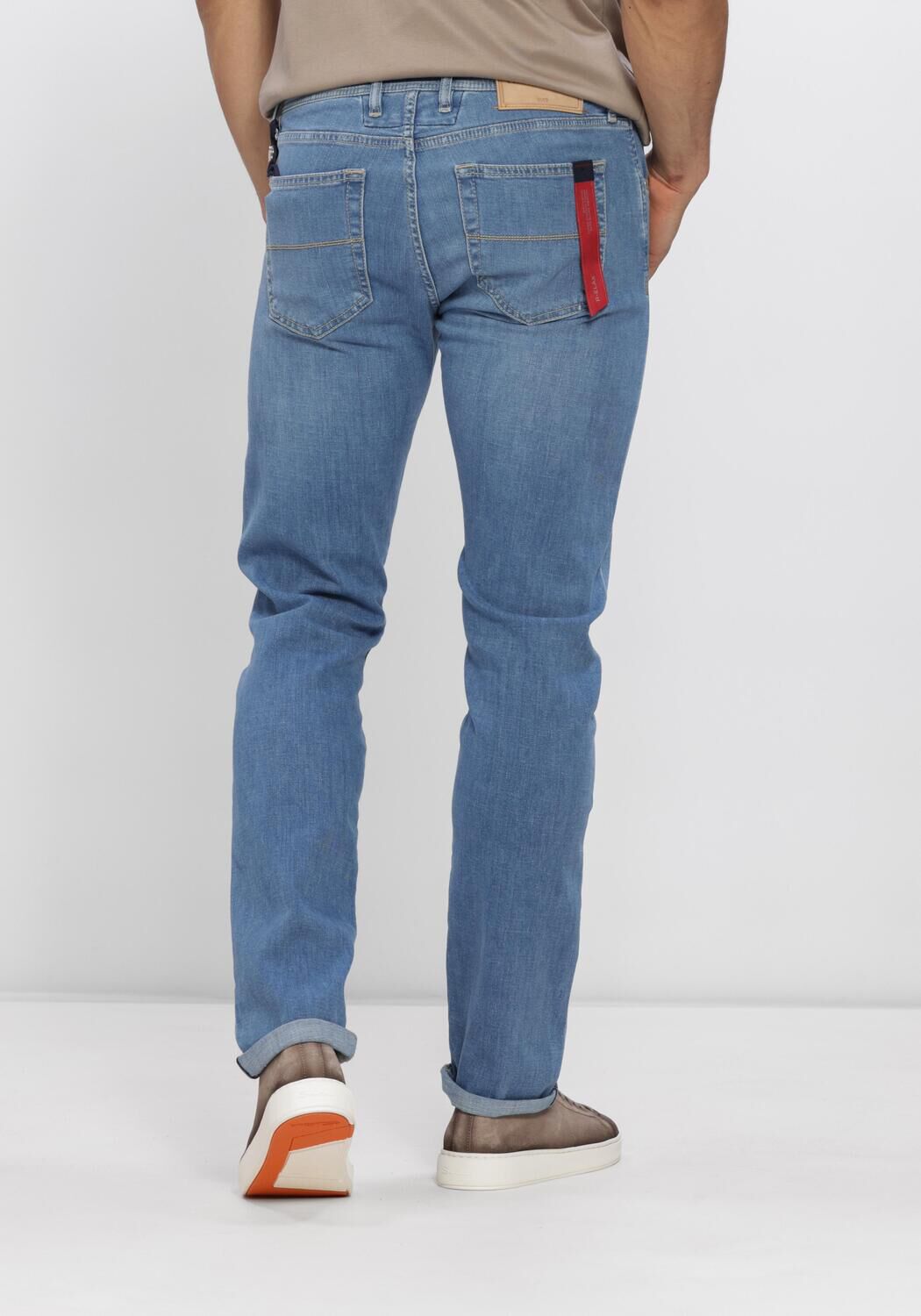 Blauwe TRAMAROSSA Slim fit jeans MICHELANGELO - large