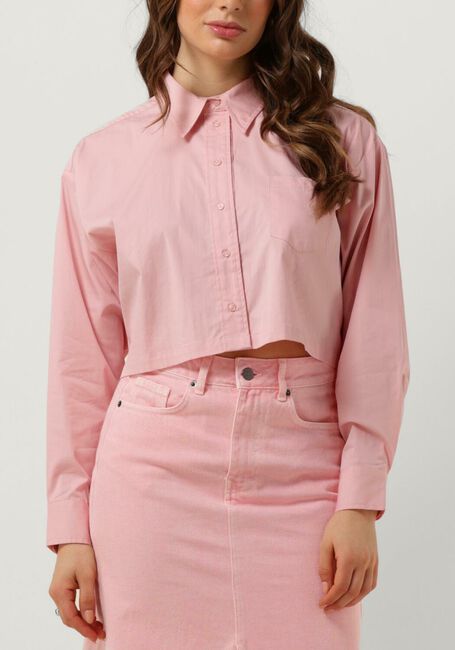 Roze CO'COUTURE Blouse COTTON CRISP CROPPED SHIRT - large