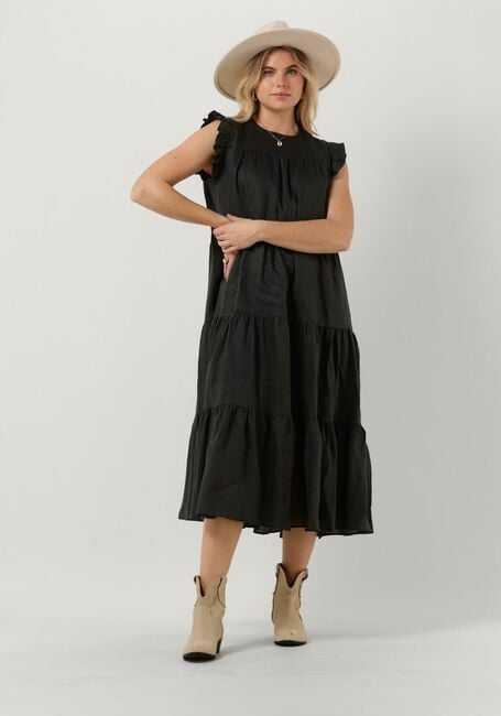 Zwarte GREEK ARCHAIC KORI Midi jurk 130431 - large