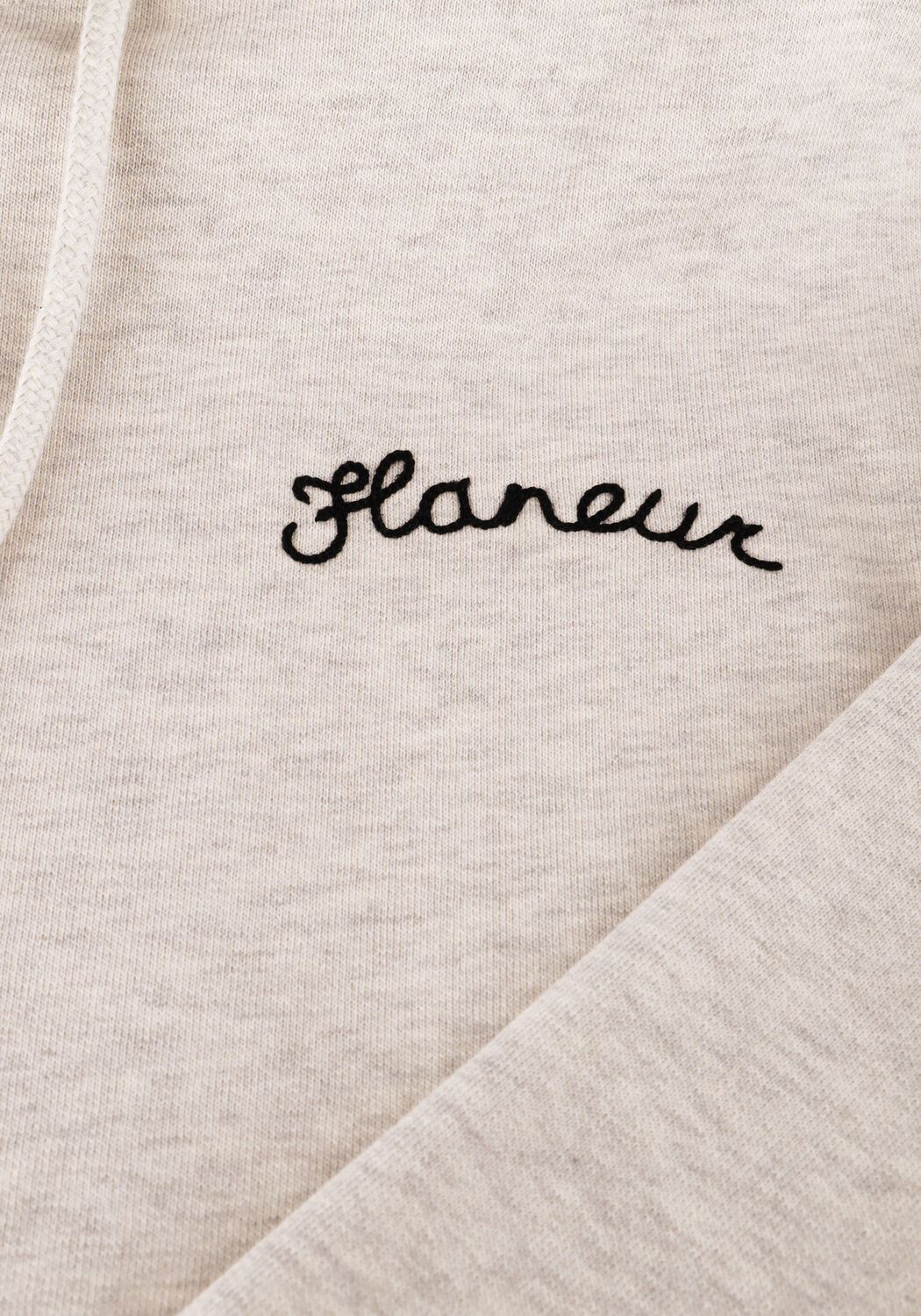 Grijze FLANEUR Vest SIGNATURE ZIP-UP HOODIE - large