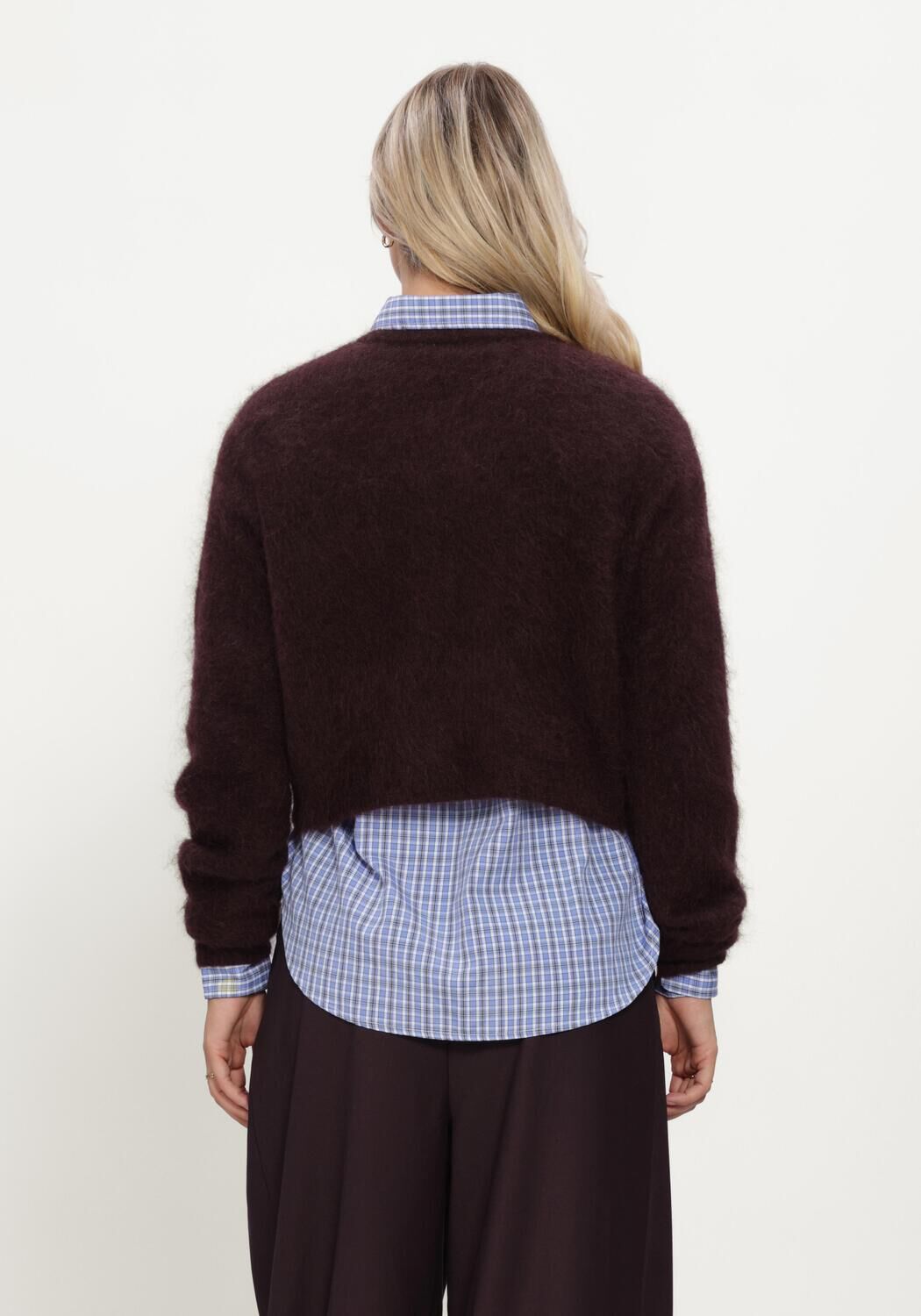Paarse GESTUZ Truien/vesten GZDEBBIE SHORT CARDIGAN - large