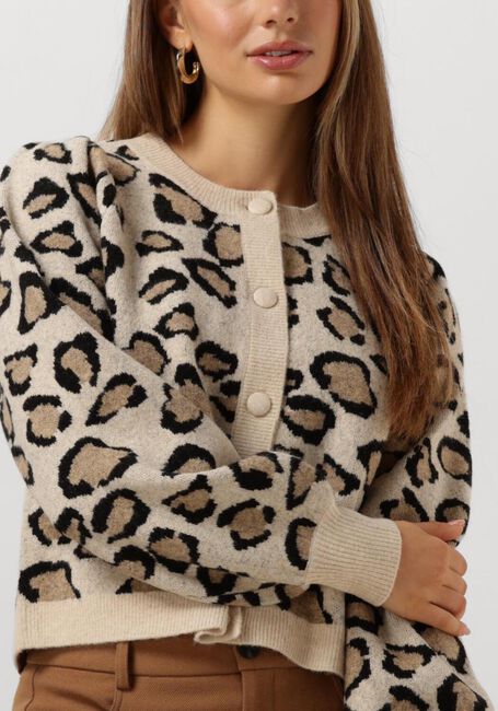 Multi SUMMUM Vest KNITTED CARDIGAN LEOPARD JACQUARD KNIT - large