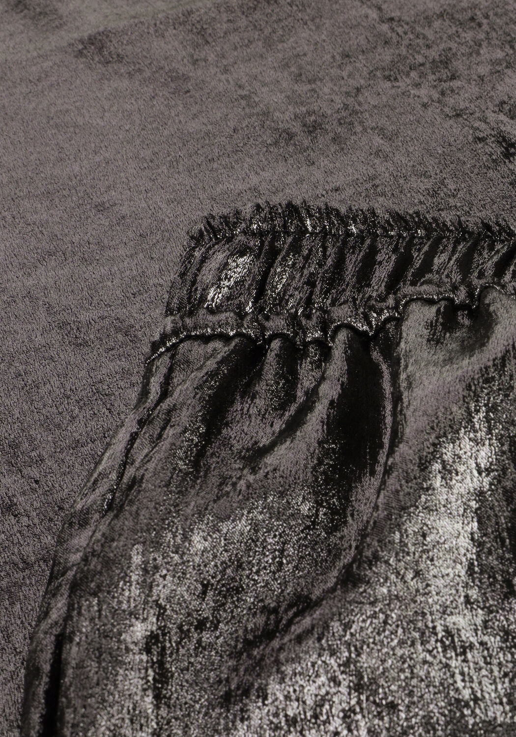 Antraciet KNIT-TED Wijde broek METALLY - large