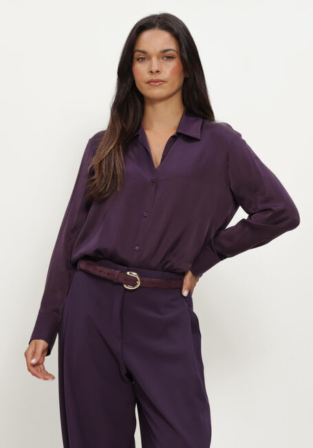 Paarse LUISA CERANO Blouses HEMDBLUSE AUS SEIDEN-MIX - large