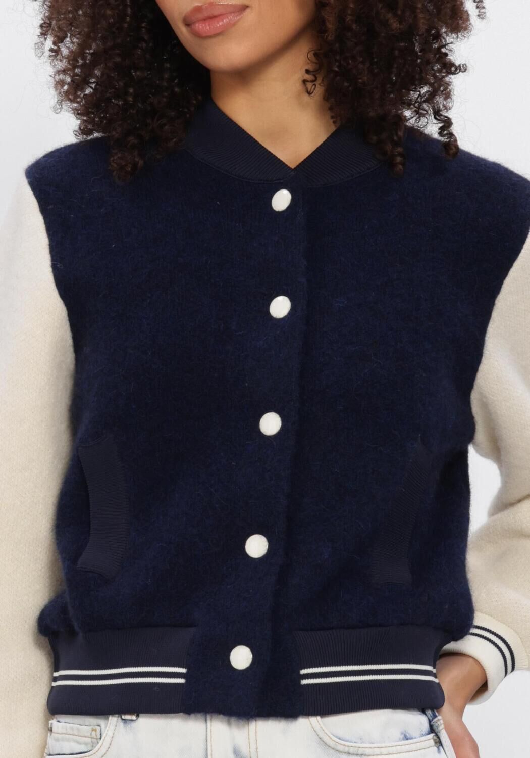 Donkerblauwe DOROTHEE SCHUMACHER Jack COLLEGE ALLURE JACKET - large