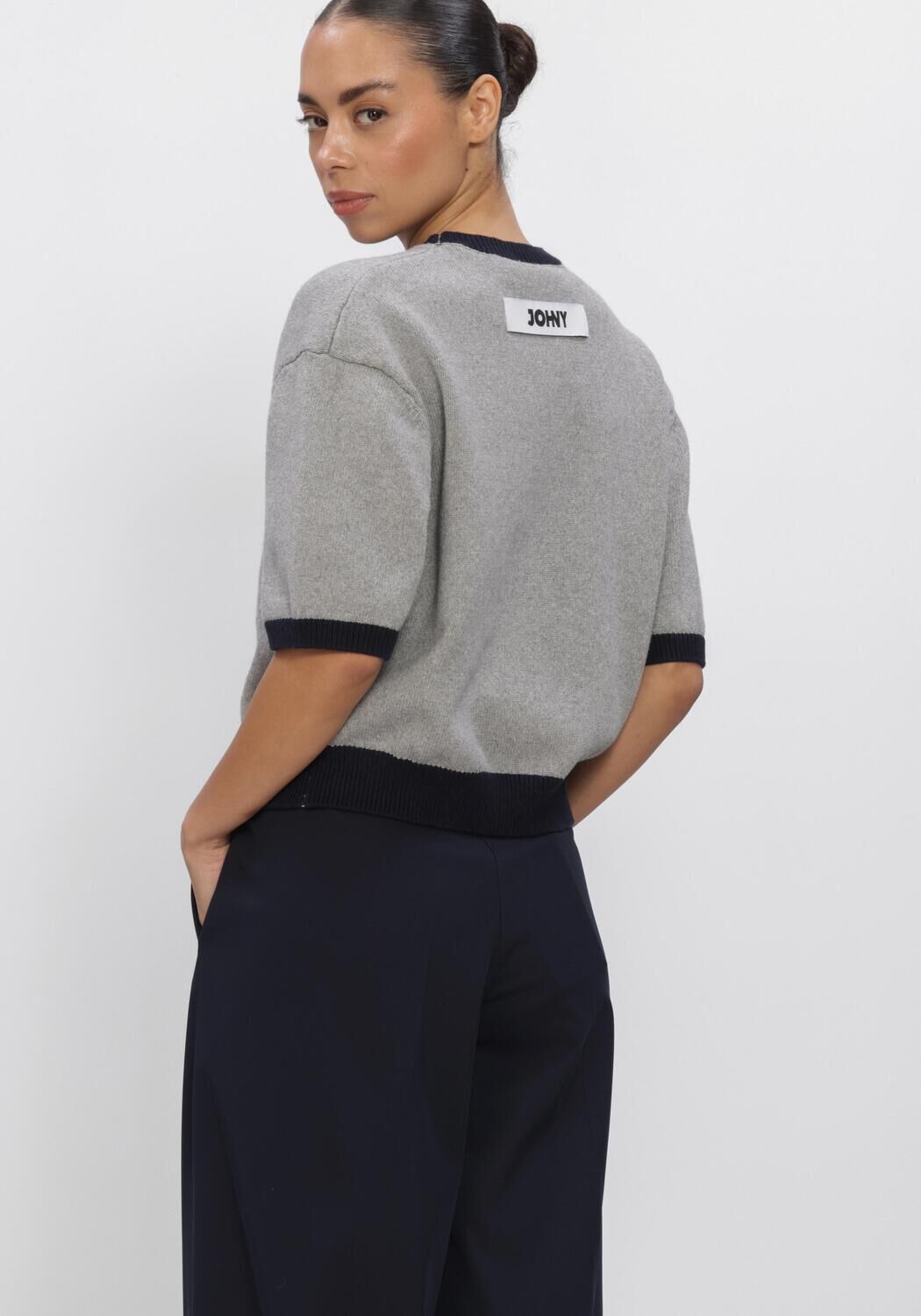 Grijze JOHNY Tops & T-shirts LIO CREWNECK - large