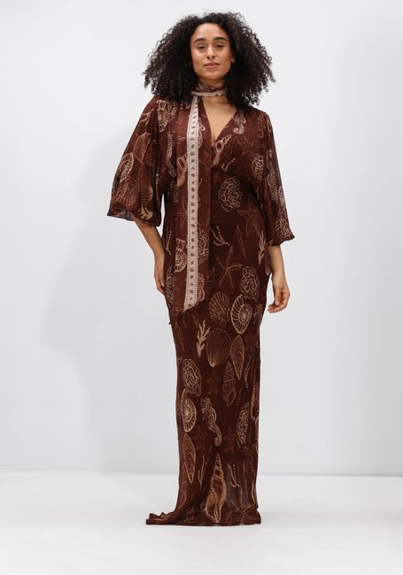 Bruine IBANA Maxi jurk DANOLI SHELL - large